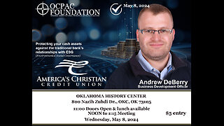 Andrew DeBerry of America's Christian Credit Union Addresses OCPAC