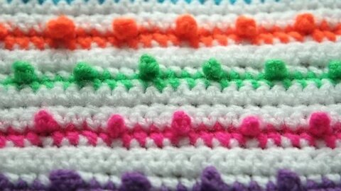 How to crochet dots stitch short tutorial by marifu6a