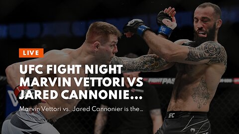 UFC Fight Night Marvin Vettori vs Jared Cannonier Picks and Predictions: Dream Stands Tall