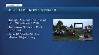 Outdoor movies & concerts starting