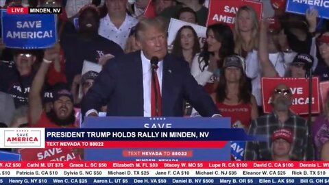 President Trump holds rally in Minden, NV