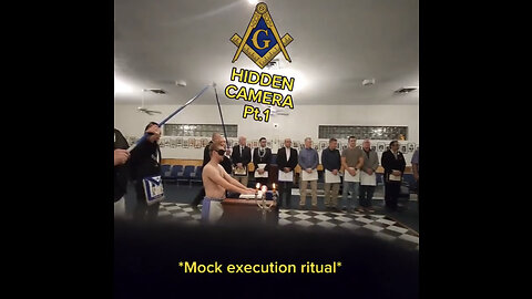 Hidden camera inside a Freemason "Master Mason Degree" ritual