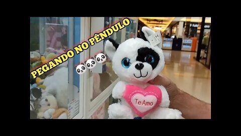 PEGANDO A PELÚCIA NO PÊNDULO 🐼 🐼 🐼