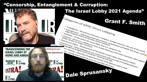 Censorship, Entanglement & Corruption: The Israel Lobby 2021 Agenda - Grant F. Smith