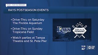 Tampa Bay Rays announce postseason events happening in Tampa Bay