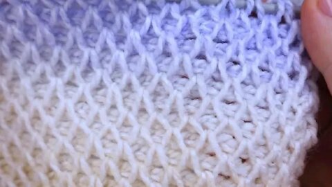 How to crochet Tunisian smock stitch for blanket