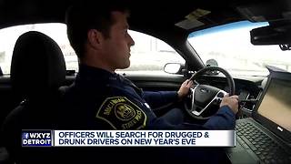Officers will search for drugged and drunk drivers on New Year's Eve