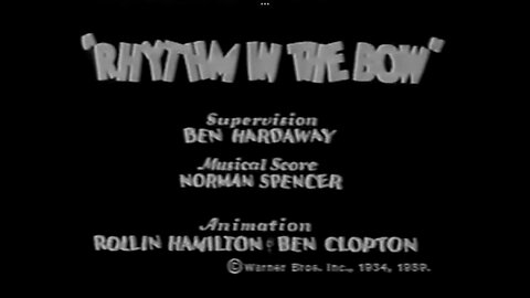 1934, 10-20, Merrie Melodies, Rhythm in the bow