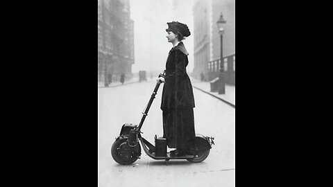 Motorized scooters were already used a century ago