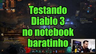 Testando Diablo 3 no notebook baratinho