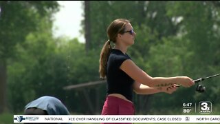 Reeling in the fun at Lake Manawa during Iowa's free fishing weekend