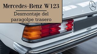 Mercedes Benz w123 - Cómo desmontar el paragolpe trasero tutorial clase E