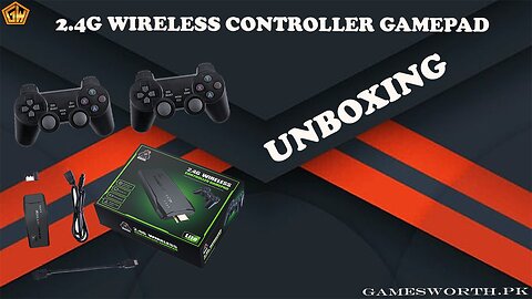 2.4G Wireless Controller Gamepad Unboxing (GamesWorth)