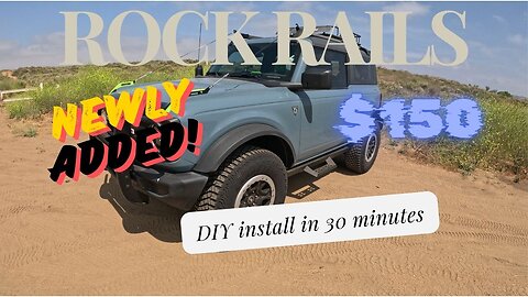 Ford Bronco super easy Rock Slider Install - only $150.00