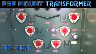 75 KVA Pad Mount Transformer - 34500V Delta Primary, 208Y/120 Wye-n Secondary