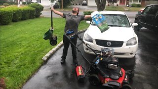 Long Island Lawncare Vlog11: CAN I BEAT DA STORM IN TIME FERT APPS WEED KILLER MILO & SPECTRACIDE