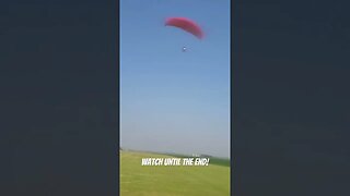 First Flight & Crash of an Electric Paramotor