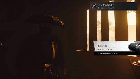 Leitor Assíduo - Colete 20 registros - Ghost of Tsushima