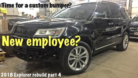 Rebuilding a 2018 Ford Explorer Limited AWD front sway collision part 4