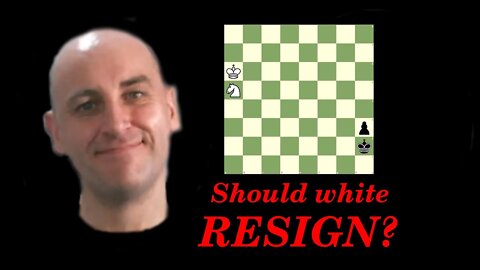 Daily chess puzzle 7 - should white resign?