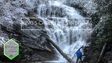 King's Creek Falls in Snow, SC -- 4K DJI Drone