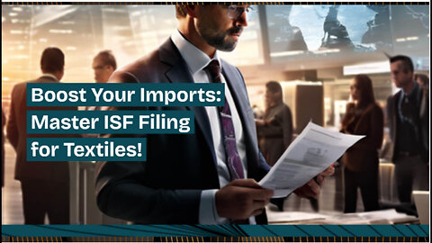 The Power of ISF Filing: Streamlining Textile, Apparel, and Footwear Imports