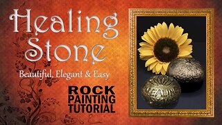 Healing Stone | Easy Rock Painting Tutorial