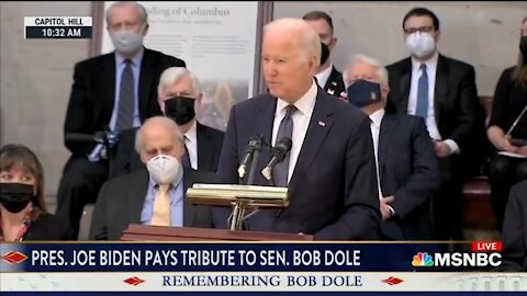 Biden Reads Instructions While Quoting Bob Dole: The Message Said ‘End of Message’