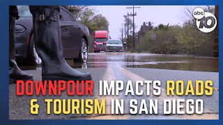 Heavy rain impacts roads, tourism in San Diego