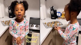 Future & Eliza Reign's Daughter Reign Bakes Cookies For The Holidays! 🍪