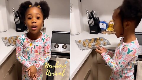 Future & Eliza Reign's Daughter Reign Bakes Cookies For The Holidays! 🍪