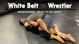 Jiu Jitsu White Belt vs Wrestler [Keysi vs Kevin] | Circadian MMA (7-27-2022)