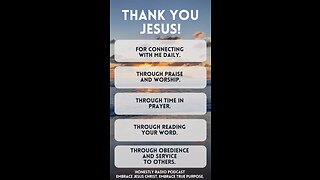 Thank You Jesus! What do you need to thank God for? | Honestly Radio Podcast