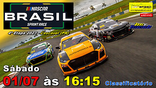 🔴 NASCAR BRASIL SPRINT RACE | Classificatório | 4ª Etapa 2023 | Cascavel (PR) | Ao Vivo