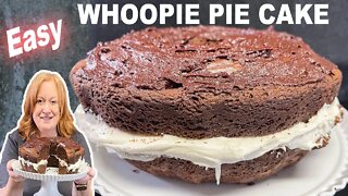 WHOOPIE PIE CAKE, Recipe Made Easy with Boxed Cake Mix