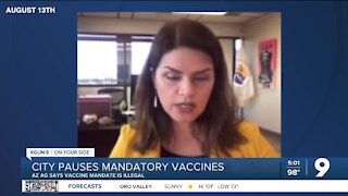 COVID vaccine mandate put on pause for city employees after AZ AG calls it illegal