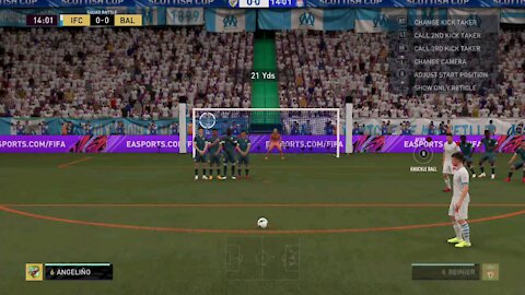 Fifa21 FUT Squad Battles - Angeliño scores a stunner from a free kick outside the box