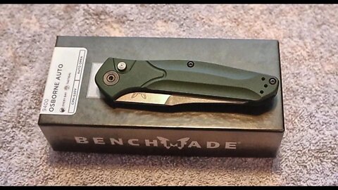 Unboxing a Benchmade Osborne 9400 Auto Opening Knife