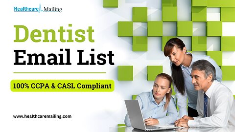 Dentist Email Lists | 100% Privacy Compliant Dental Lists