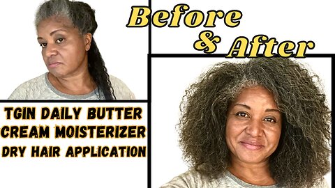 #TGIN daily butter #cream dry #hair application REVIEW. How will it rate 👍 or 👎🏽.