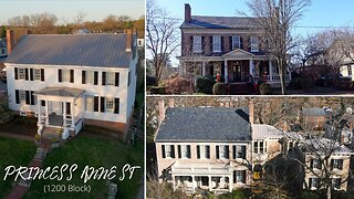 Historic homes on PRINCESS ANNE STREET (1200 Block) - Fredericksburg, VA