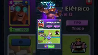 Gigante elétrico nível máximo #shorts #clashroyale #clash #royale