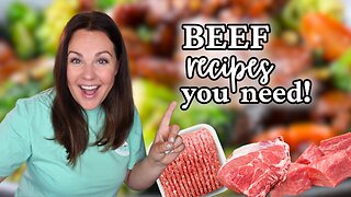 4 DELICIOUS BEEF recipes YOU will WANT on repeat! | EASY Beef Recipes