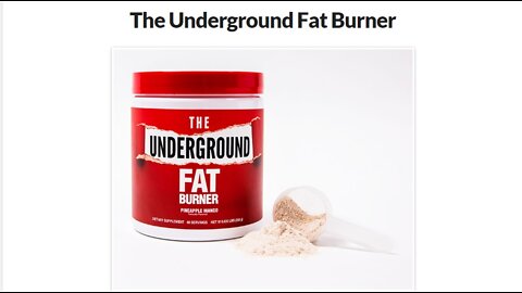 The Underground Fat Burner Supplement