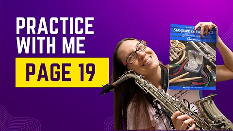 Standard Of Excellence Alto Sax BOOK 2 Page 19 | Exercises #82-#87 | Sax Practice With Me