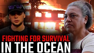 Local woman escapes Lahaina fire by jumping into ocean!
