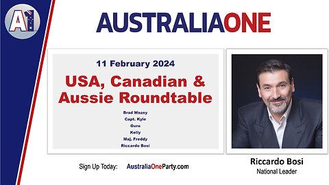 AustraliaOne Party - USA, Canadian and Aussie Roundtable (11 February 2024)