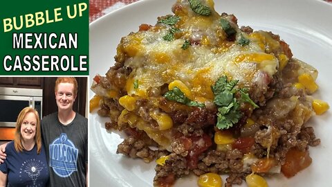 MEXICAN BUBBLE UP CASSEROLE | Easy 7 Ingredient Delicious Dinner Idea