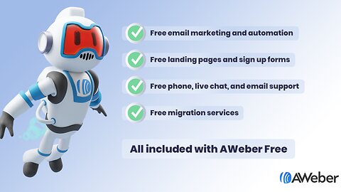 Building a Landing Page in AWeber Get started for free today