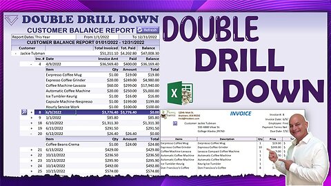 How To Create A Double Drill Down Customer Balance Report In Excel FROM SCRATCH [+FREE DOWNLOAD]